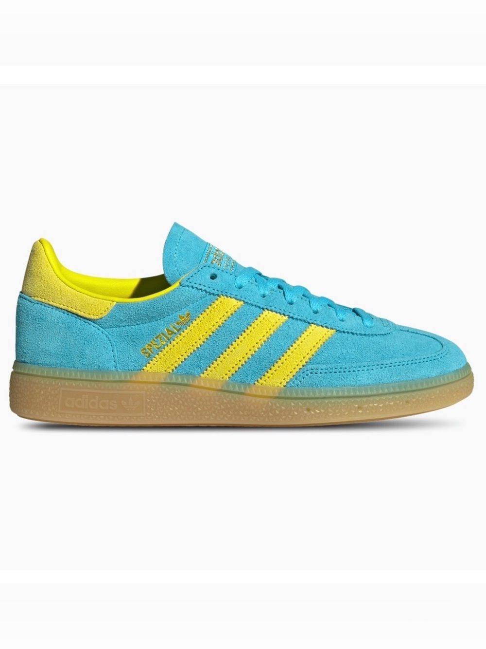Adidas Women Spezial Suede Sneakers - Turquoise/Yellow Size 6